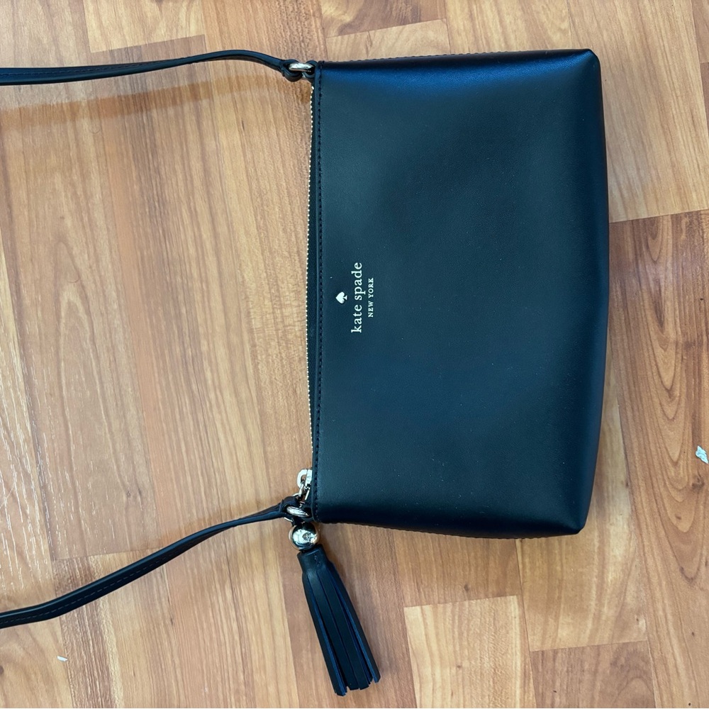 Kate Spade Ivy Street Amy Black Leather Shoulder Bag
